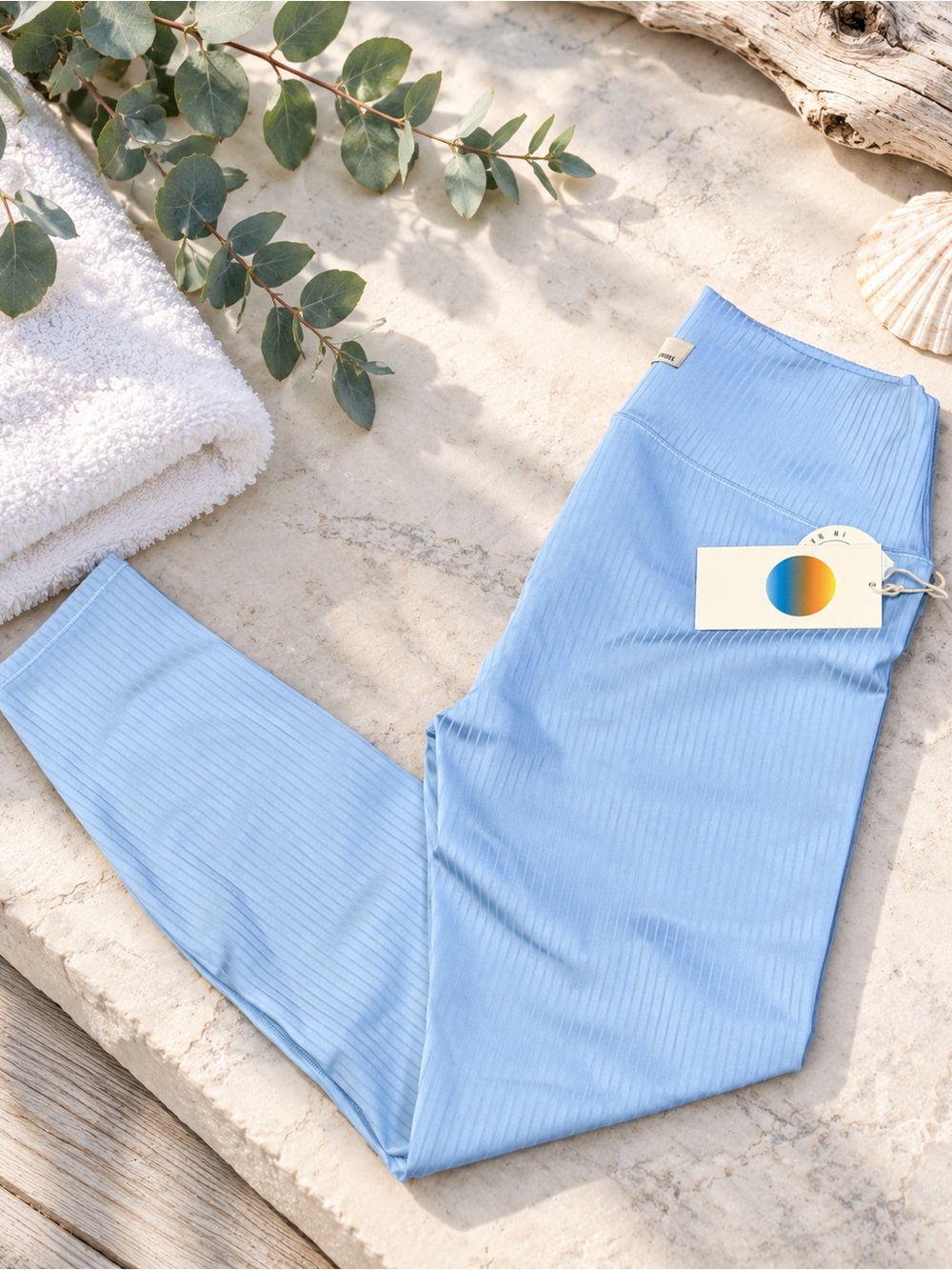 Vuori Inversion Rib Legging Crystal Blue Women’s Medium NWT